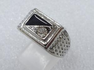 エナメル　クリスタル　指輪(23号)